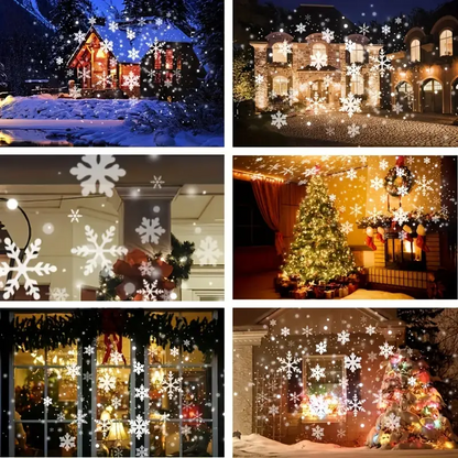 Christmas Projector with LED Snowflakes – Indoor and Outdoor Light Show