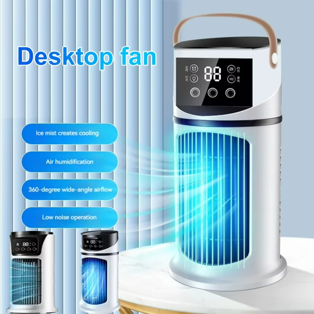 3-in-1 Mist Fan with Humidifier and LED Ambient Light