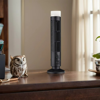 Bladeless Fan with USB Power – Stylish and Safe Airflow Device
