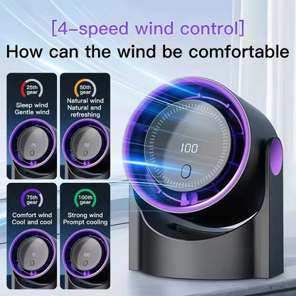 Wireless Air Cooler with Humidification and Ultra-Quiet Operation