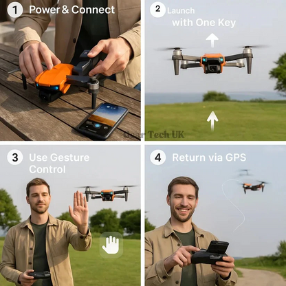 8K HD Professional Drone Featuring Dual Cameras, GPS, and Brushless Motors