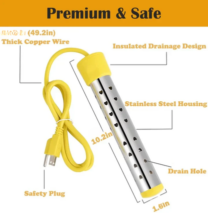 Immersion Water Heater for Quick Heating