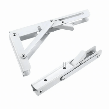 Space-Saving Folding Shelf Bracket for Versatile Use