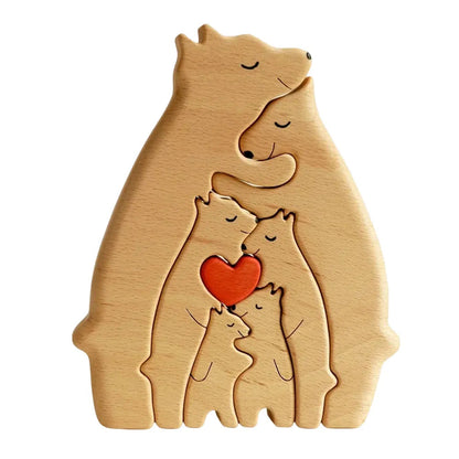 Nature's Family Figurines: Handcrafted Wooden Treasures