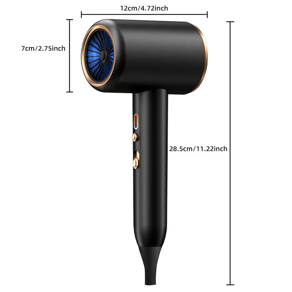 2400W High-Power Hair Dryer with Cold and Hot Air Ion Technology
