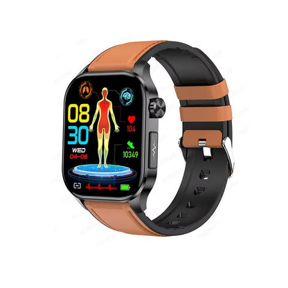 Senior Smartwatch with Large AMOLED Screen, Heart Rate, Sleep Tracking, Bluetooth Calls, and SOS Feature