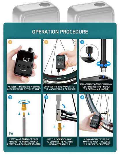 Portable Rechargeable Mini Air Pump for Compact Use
