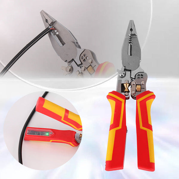 Multi-Function Wire Stripping Pliers for Wrapping and Splitting