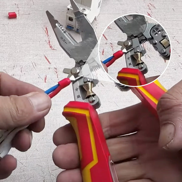 Multi-Function Wire Stripping Pliers for Wrapping and Splitting