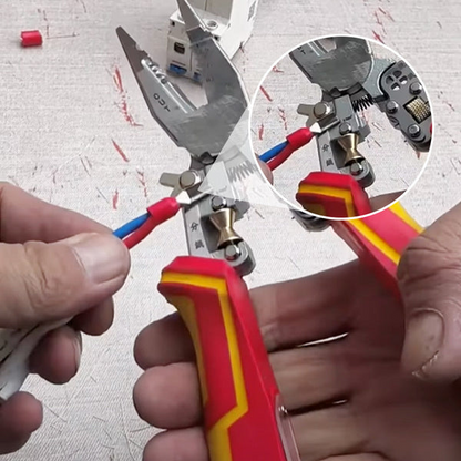 Multi-Function Wire Stripping Pliers for Wrapping and Splitting