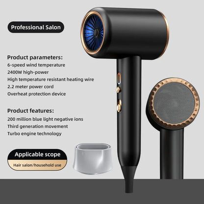 2400 Professional Hair Dryer | Ionic Technology | Fast & Gentle Styling