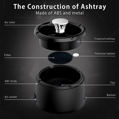 Electric Smokeless Ashtray for Convenient Use