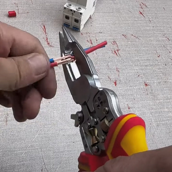Multi-Function Wire Stripping Pliers for Wrapping and Splitting