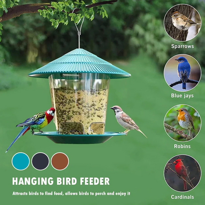 Automatic Seed Dispenser Hanging Bird Feeder