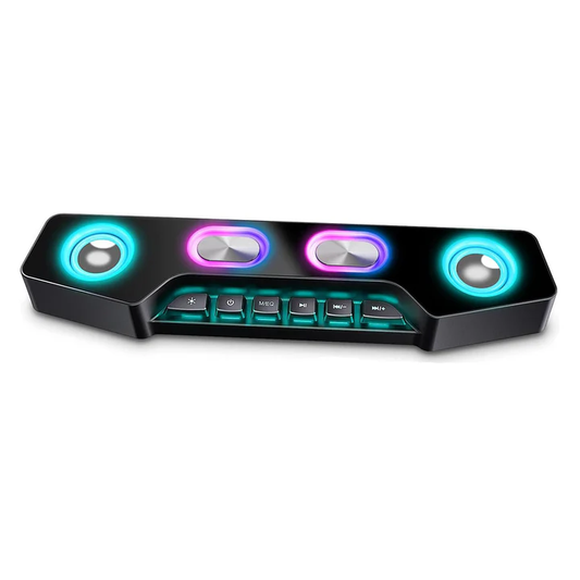 Bluetooth Desktop Speaker with RGB Lighting Effects