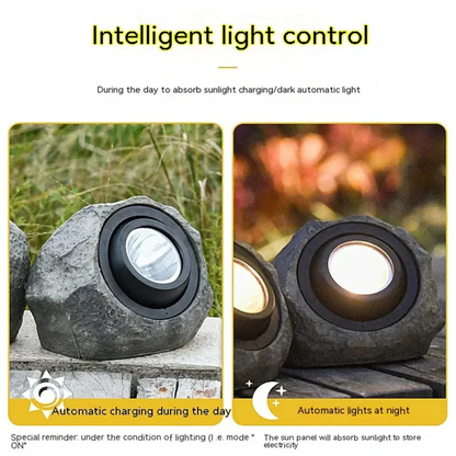 Pathway Lighting with Stone Design