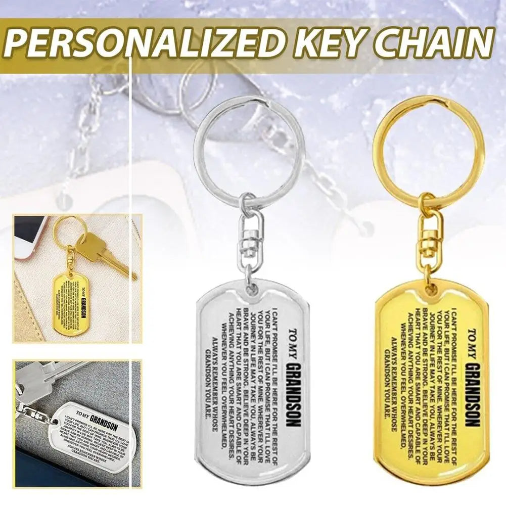 Heartfelt Connection - Unique Grandchild Keychain