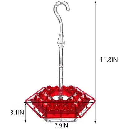 Outdoor Garden Feeder for Hummingbirds with Ant Moat