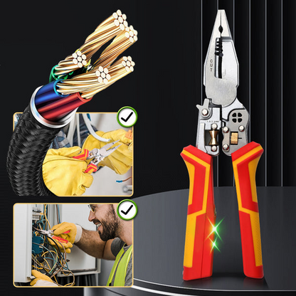 Multi-Function Wire Stripping Pliers for Wrapping and Splitting
