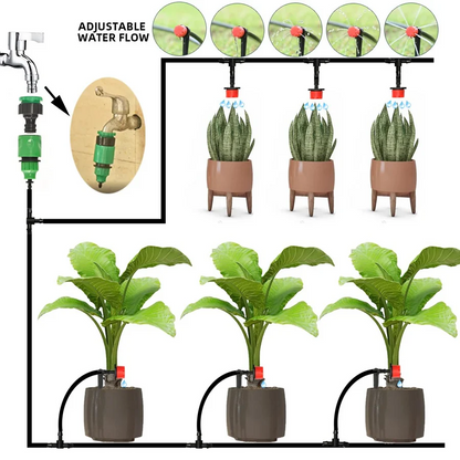 Automatic Timer Drip Irrigation System for Efficient Watering