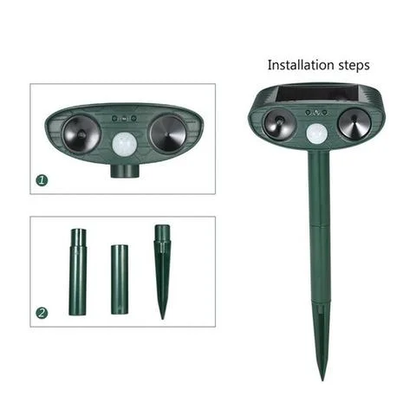 Set of 4 Solar-Powered Ultrasonic Deer Deterrents