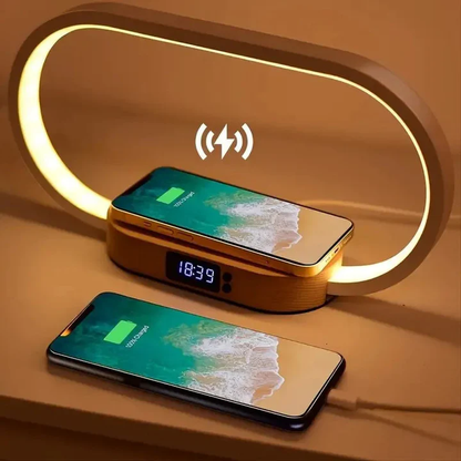 Wireless Charging Station Integrated with Lamp