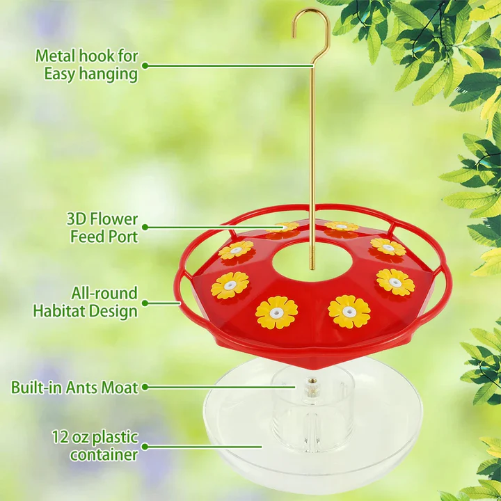 Hummingbird Feeder in Flower Shape