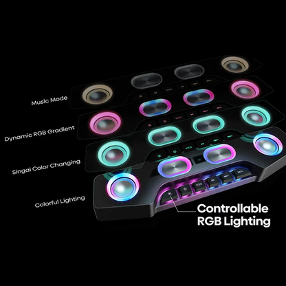 Bluetooth Desktop Speaker with RGB Lighting Effects