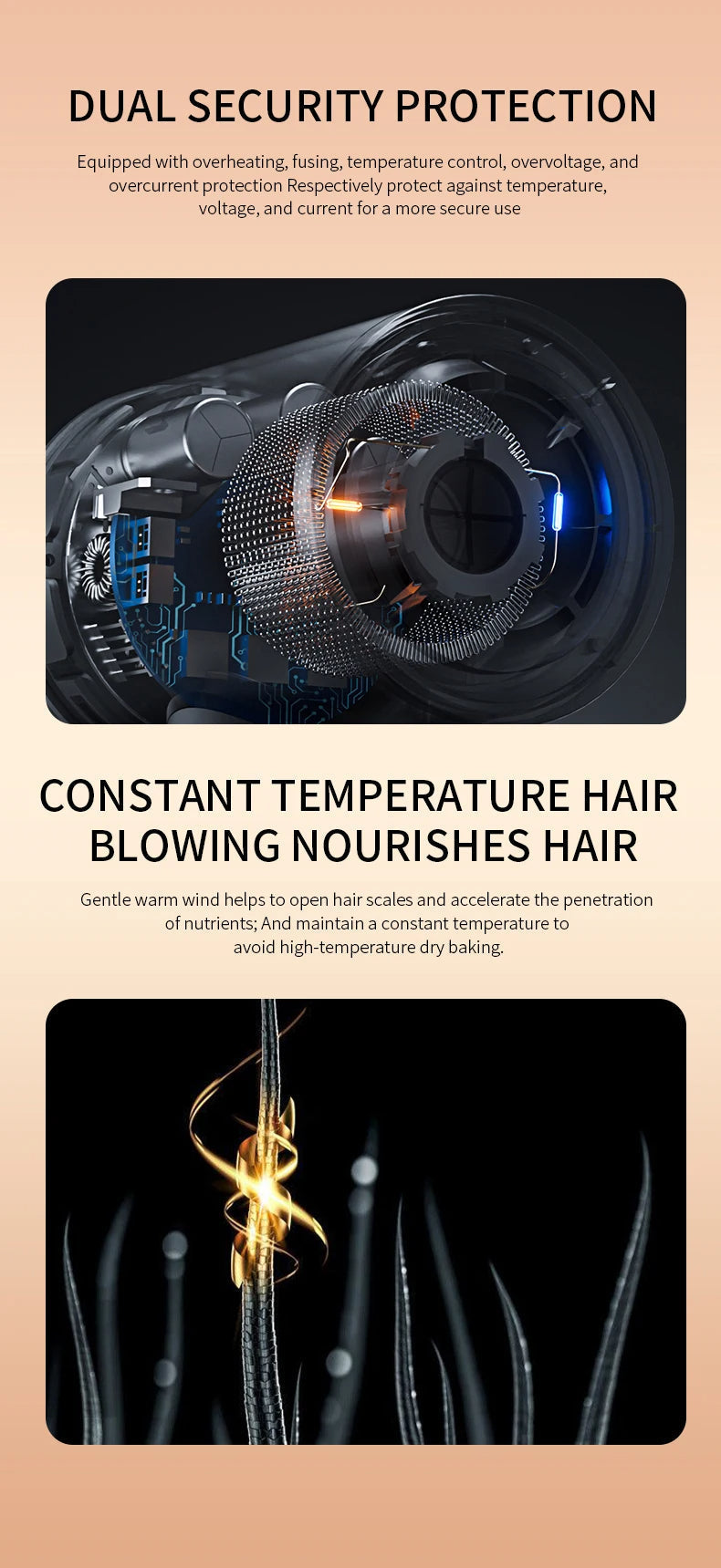 2400 Professional Hair Dryer | Ionic Technology | Fast & Gentle Styling