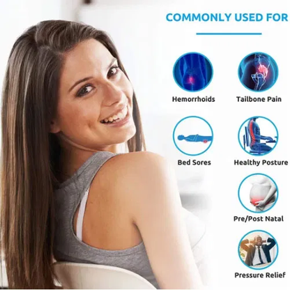 Cushion for Relief from Hemorrhoid and Coccyx Pain
