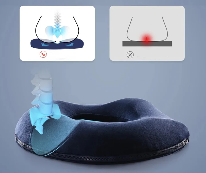 Cushion for Relief from Hemorrhoid and Coccyx Pain