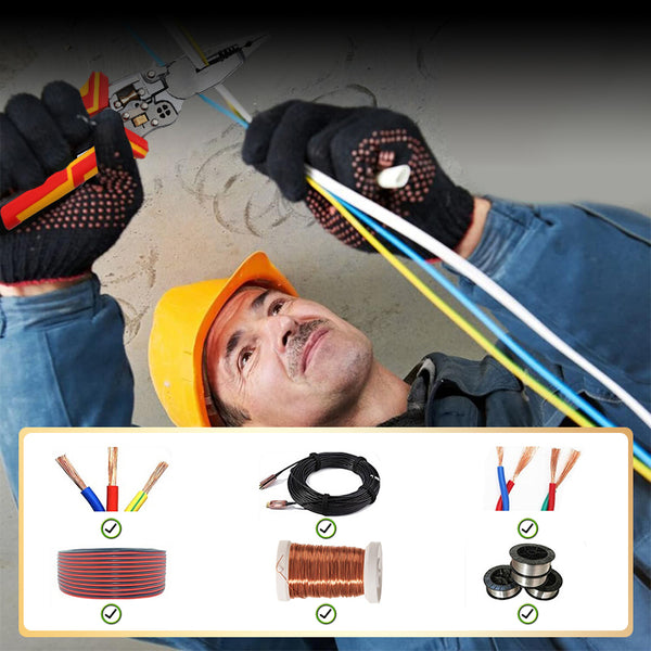 Multi-Function Wire Stripping Pliers for Wrapping and Splitting