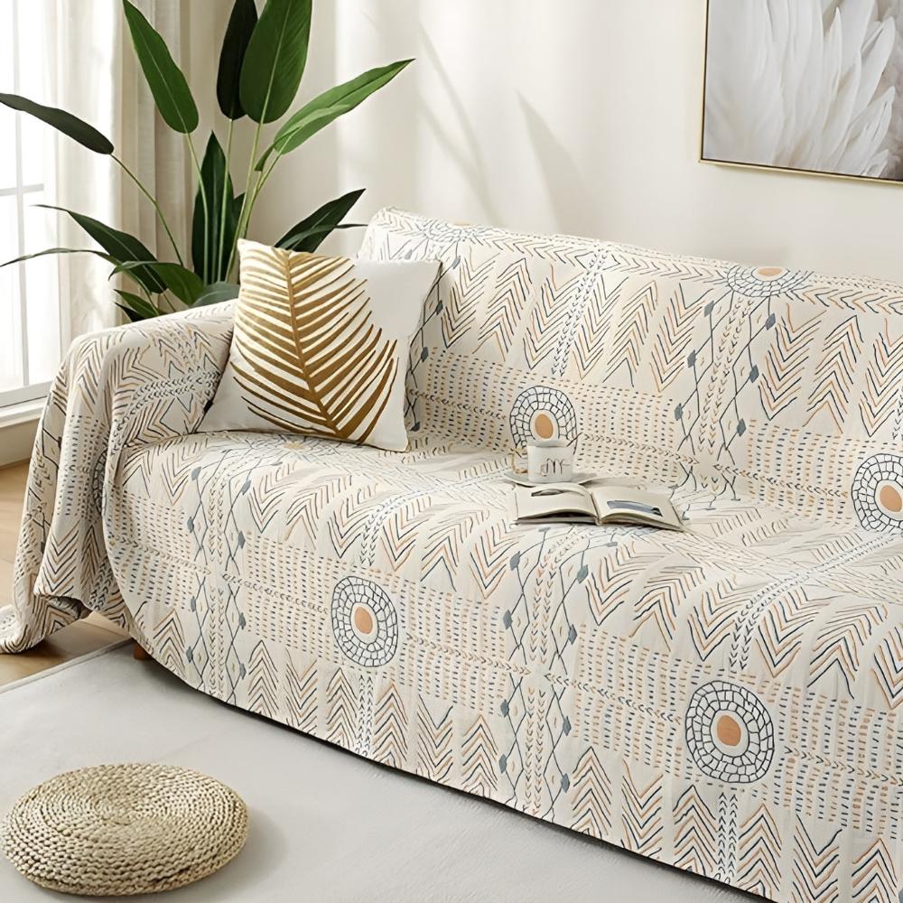 Dual-Sided Cozy Cotton Blanket for Ultimate Relaxation