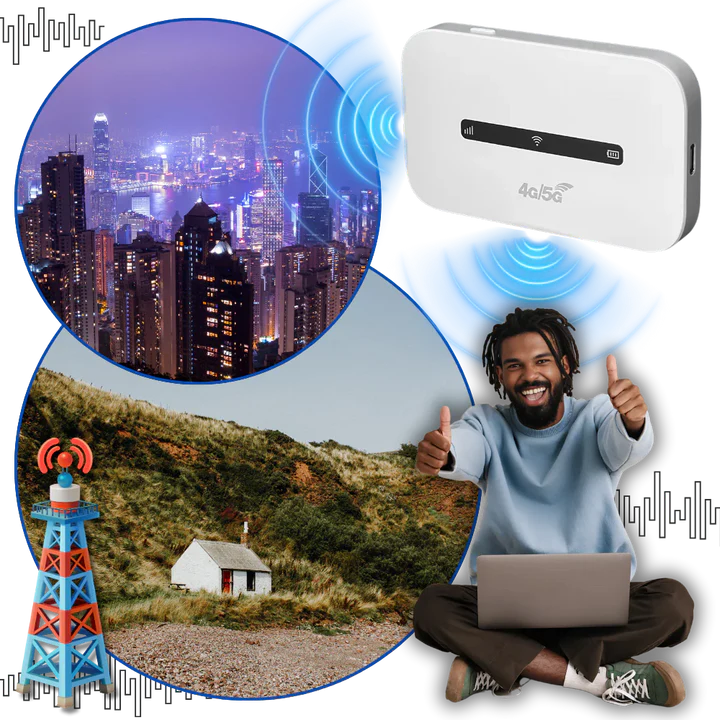 Portable Wi-Fi Hotspot Device for On-the-Go Connectivity