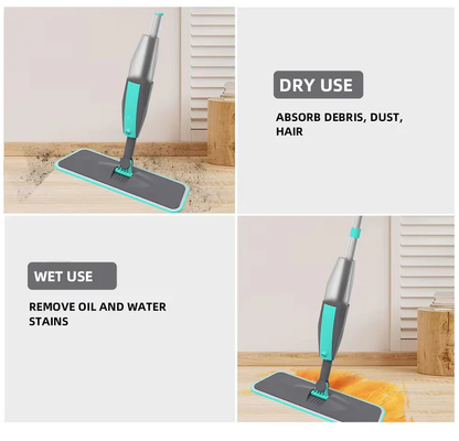 Microfiber Mop with Spray for Hard Surface Cleaning
