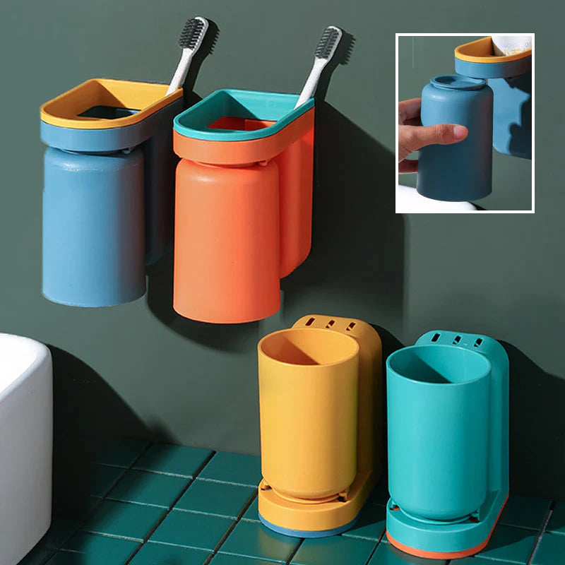 Wall-Mounted Toothbrush Organizer | Clarity Holder