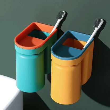 Wall-Mounted Toothbrush Organizer | Clarity Holder