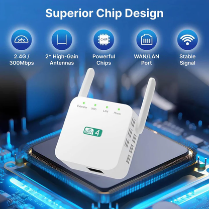 Long Range WiFi Signal Booster for Enhanced Connectivity