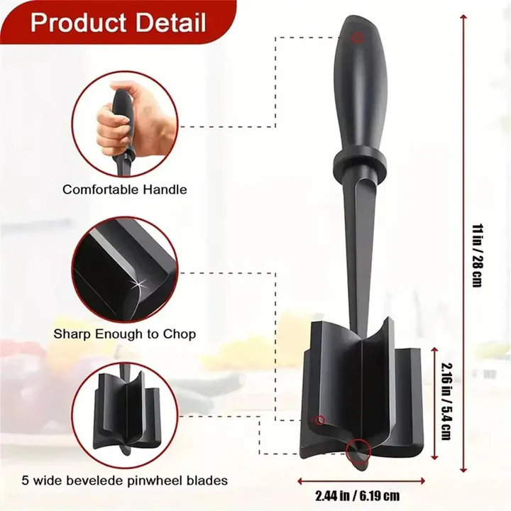 Heat Resistant Meat Chopper for Efficient Food Preparation