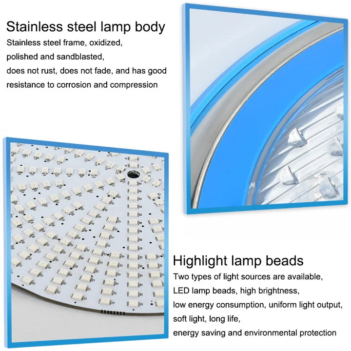 15W Stainless Steel Pool Light – Wall-Mounted LED Fixture