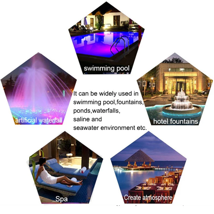15W Stainless Steel Pool Light – Wall-Mounted LED Fixture