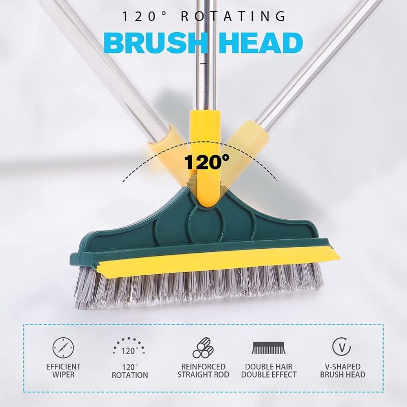 Dual-Action Floor Scrubbing Tool - Spotless Clean in Minutes