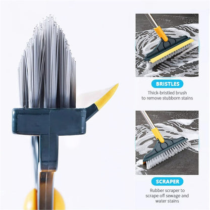 Dual-Action Floor Scrubbing Tool - Spotless Clean in Minutes