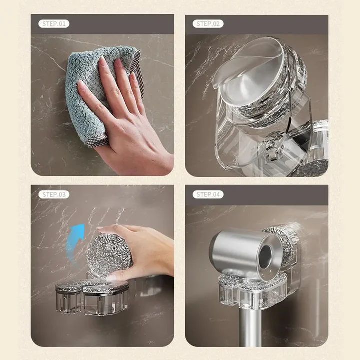 Hair Dryer Holder for Wall Mounting