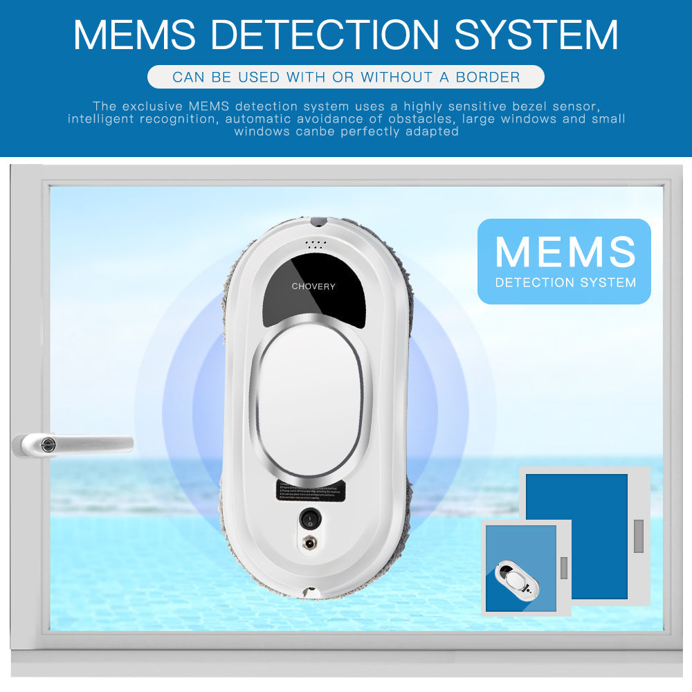 Smart Window Cleaning Robot with Remote – Streak-Free Glass Cleaner