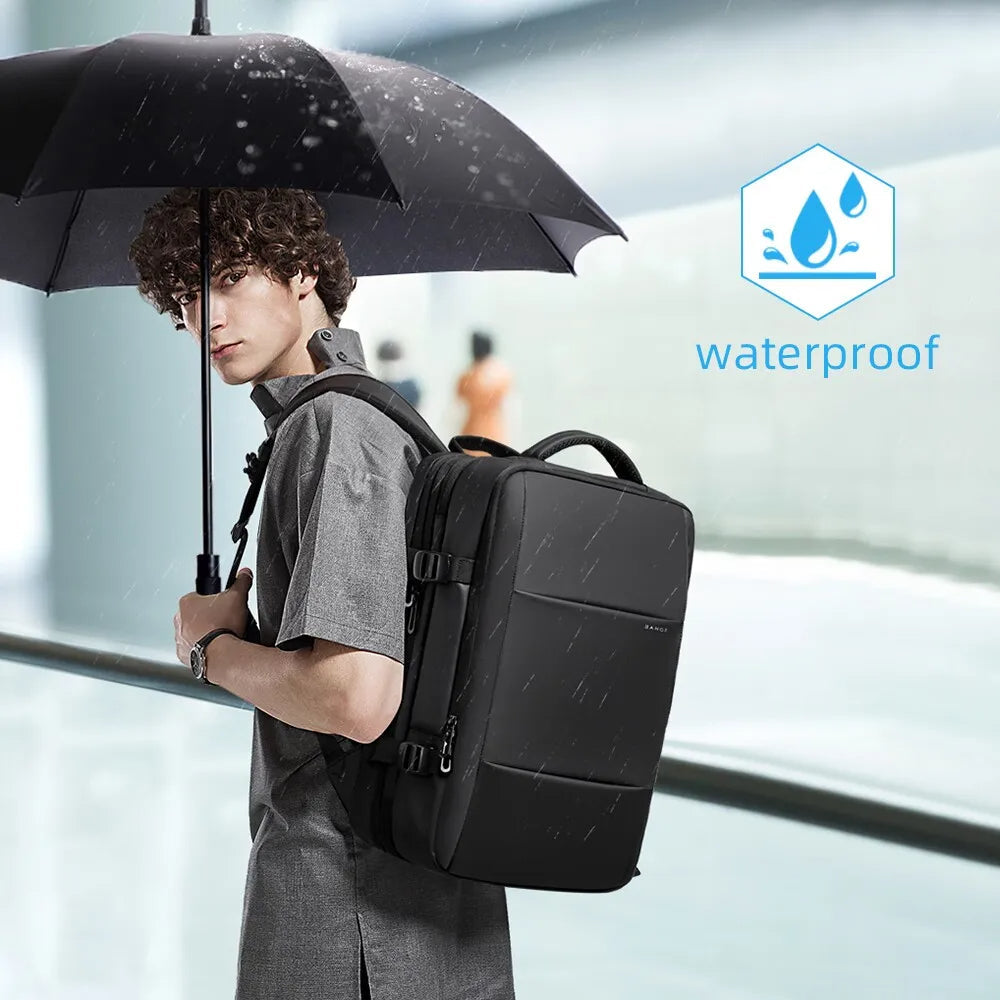 Large Capacity Waterproof Travel Backpack – Expandable and Anti-Theft