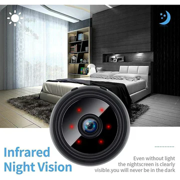 Compact Wireless Magnetic Camera with Live Audio and Video Streaming
