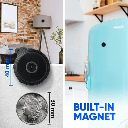 Compact Wireless Magnetic Camera with Live Audio and Video Streaming