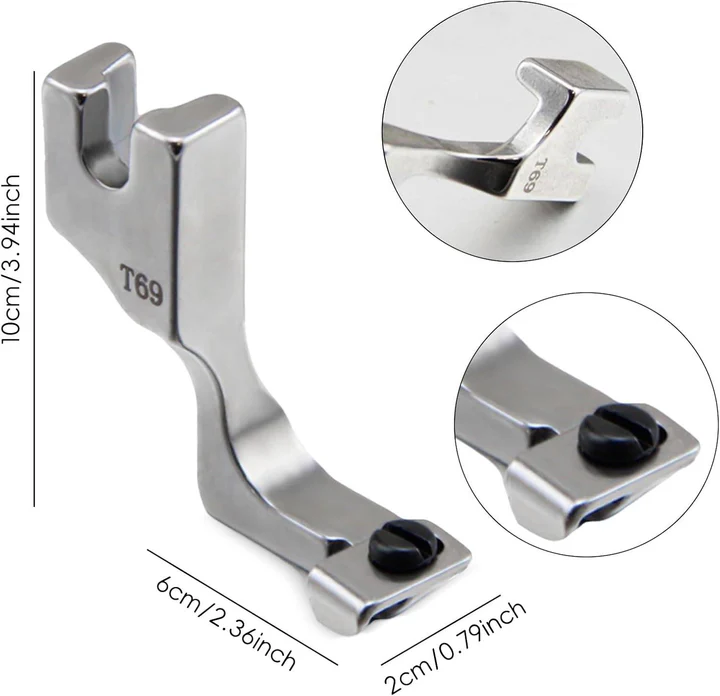 Invisible Zipper Presser Foot T69 for Sewing Machines