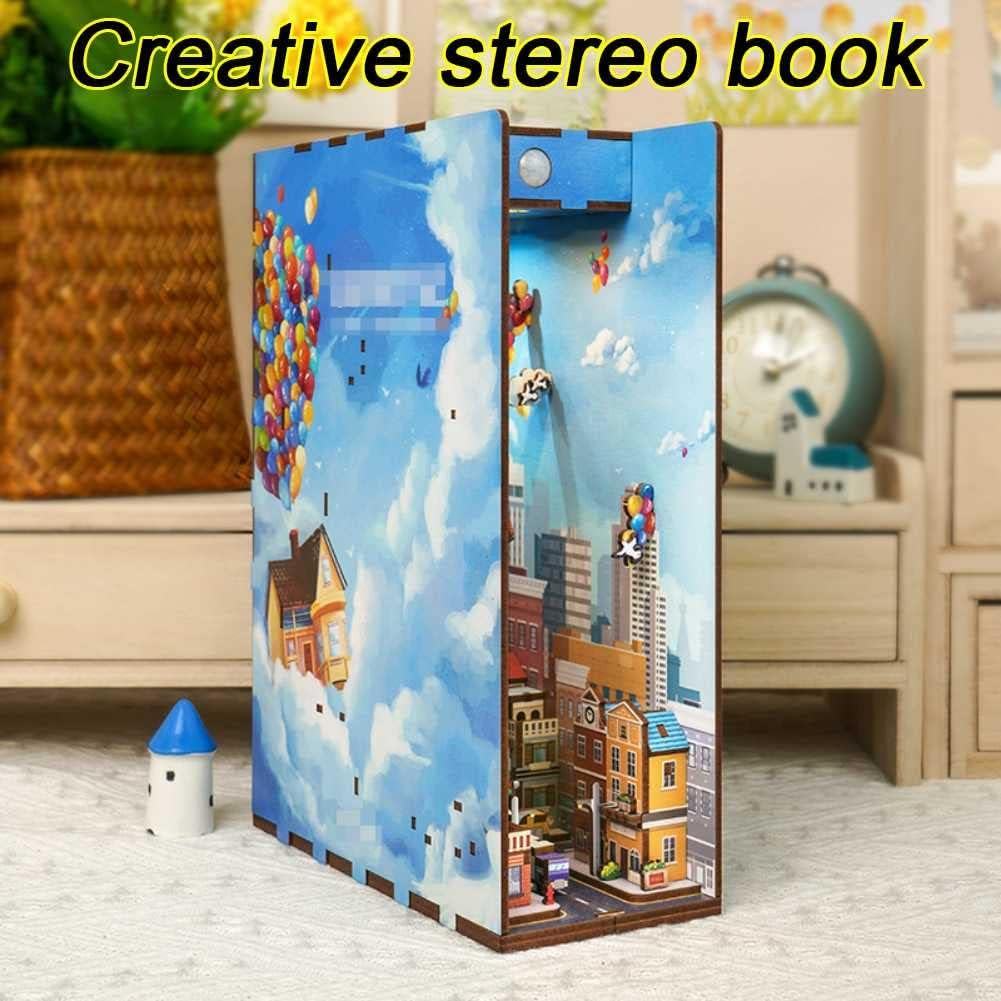 Enchanting 3D Wooden Book Nook Craft Set